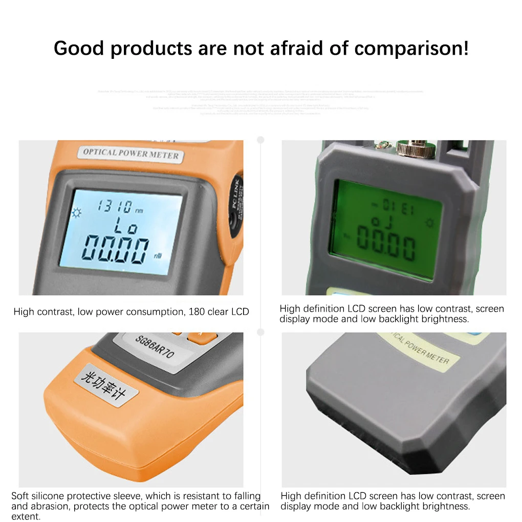 Handheld Optical Power Meter Electrical Auto-Off Network Optic Light Source Cable Tester Portable Battery Operated 
Handheld Optical Power Meter Electrical Auto-Off Network Optic Light Source Cable Tester Portable Battery Operated