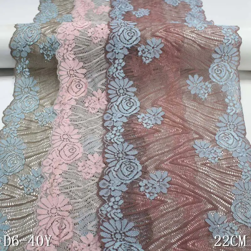 50Yards 22cm Brown Mesh Fancy Flowers Spandex Stretch Lace Trim Net Elastic Laces Fabric for Women Lingerie
50Yards 22cm Brown Mesh Fancy Flowers Spandex Stretch Lace Trim Net Elastic Laces Fabric for Women Lingerie
