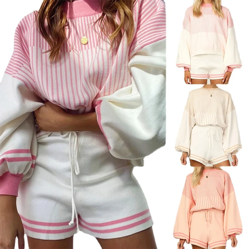 High Fashion 2021 Autumn and Winter New Women's Long Sleeved Sweater Shorts Home Clothes Two-piece Suit Two Piece Set
High Fashion 2021 Autumn and Winter New Women's Long Sleeved Sweater Shorts Home Clothes Two-piece Suit Two Piece Set