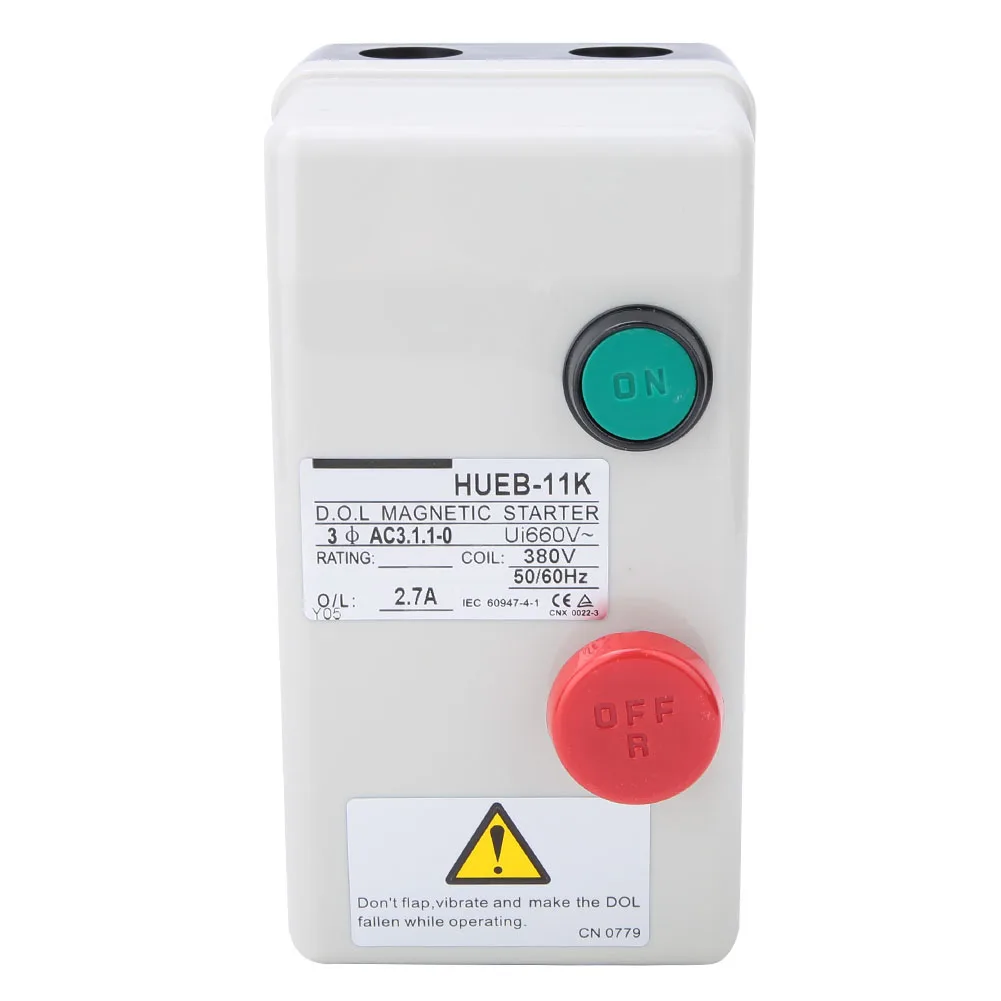 Irreversible Manual Direct Start Type Control Motor Magnetic Starter 380V 50/60Hz(1.8-2.7A) HUEB-11K HUEB-11K HUEB-11K HUEB-11K
Irreversible Manual Direct Start Type Control Motor Magnetic Starter 380V 50/60Hz(1.8-2.7A) HUEB-11K HUEB-11K HUEB-11K HUEB-11K