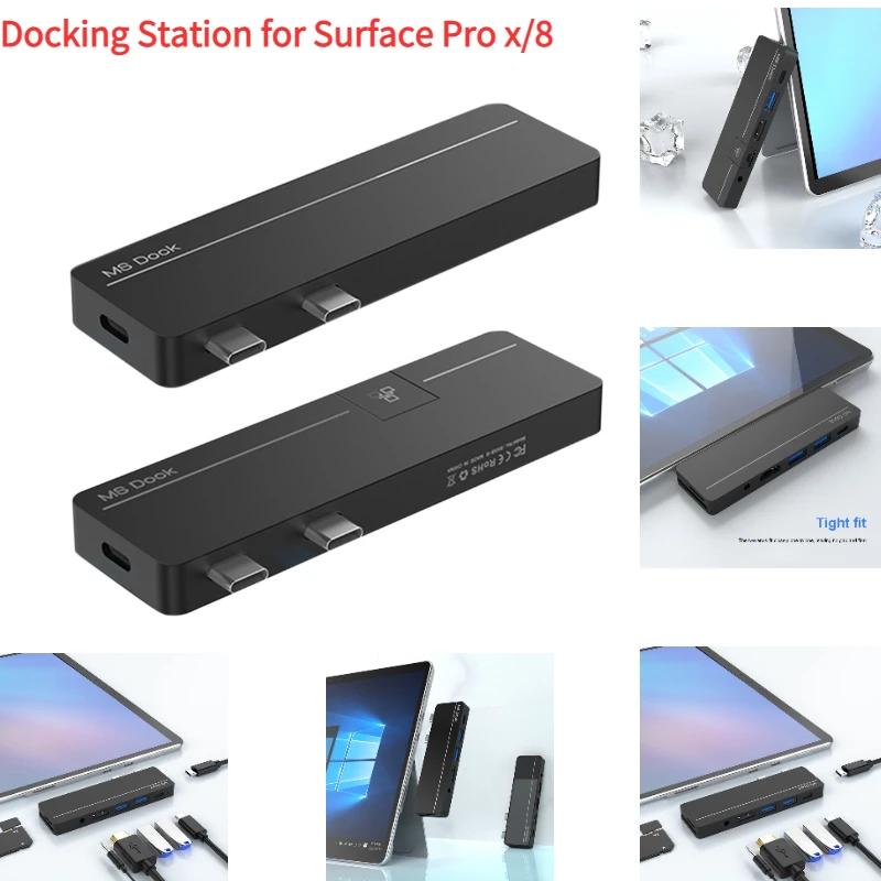 Type-C Adapter Hub Dock for Surface Pro x/Pro8 USB Docking Digital TF Card Reader HDMI Adapter Data PD Fast Charge Port Splitter
Type-C Adapter Hub Dock for Surface Pro x/Pro8 USB Docking Digital TF Card Reader HDMI Adapter Data PD Fast Charge Port Splitter