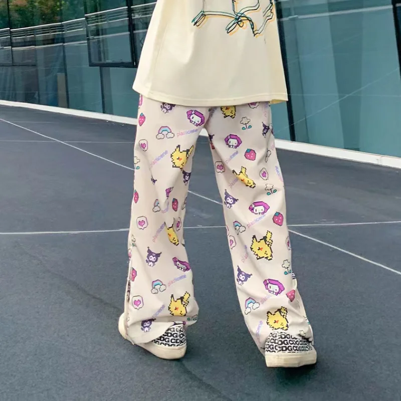 Y2k Sanrio Kuromi Trousers Women Wide Leg Pant Lovely Loose Pikachu High Waist Casual Thin Pants Aesthetic Traf Fashion Printed
Y2k Sanrio Kuromi Trousers Women Wide Leg Pant Lovely Loose Pikachu High Waist Casual Thin Pants Aesthetic Traf Fashion Printed