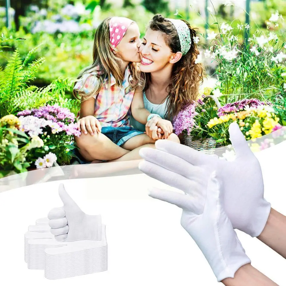 12 Pairs Cotton White Gloves General Purpose Moisturising Lining Gloves Size S-XL F3A4
12 Pairs Cotton White Gloves General Purpose Moisturising Lining Gloves Size S-XL F3A4