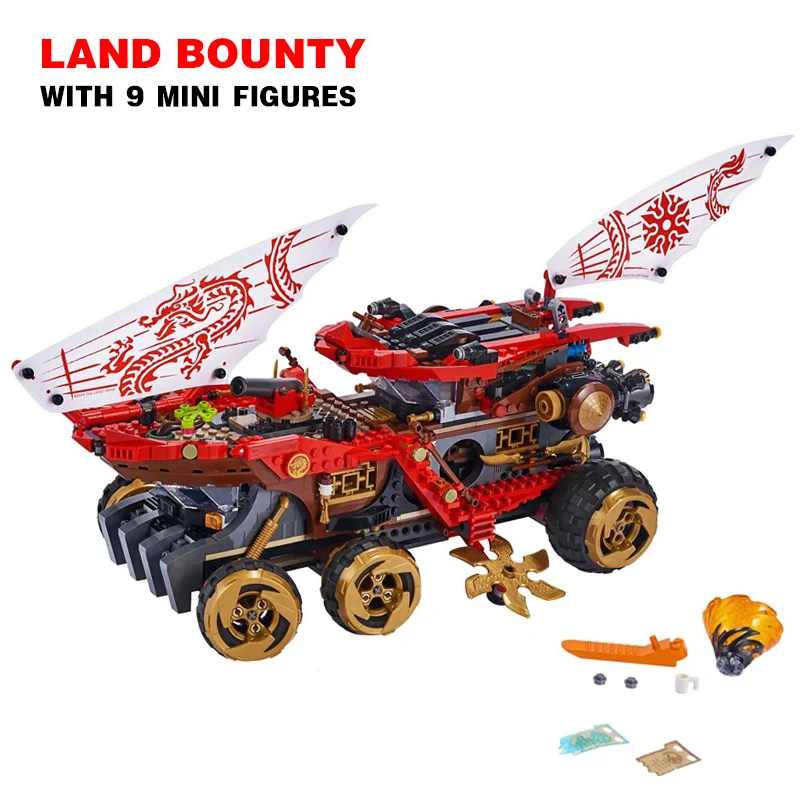 Ninja Movie Series Land Bounty CAR Building Blocks Bricks Model Education Kids Christmas Birthday Gift Toy Compatible 70677
Ninja Movie Series Land Bounty CAR Building Blocks Bricks Model Education Kids Christmas Birthday Gift Toy Compatible 70677