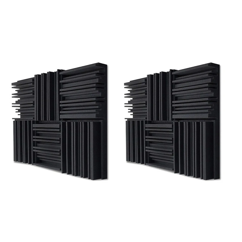 48Pcs Studio Acoustic Foam Panels Soundproof Sponge Drum KTV Room Absorption Treatment Polyurethane Wall Sound Foam Pad
48Pcs Studio Acoustic Foam Panels Soundproof Sponge Drum KTV Room Absorption Treatment Polyurethane Wall Sound Foam Pad