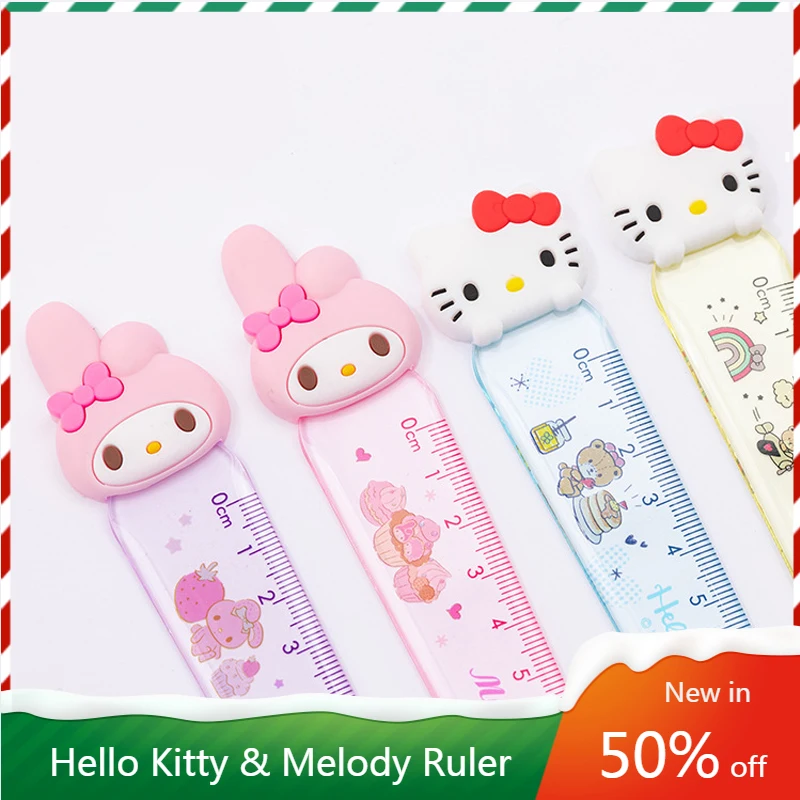 Cute 12cm Transparent Plastic Straight Ruler Cartoon Kitty Melody Creative Bookmark Cute Students Stationery Kids Gift
Cute 12cm Transparent Plastic Straight Ruler Cartoon Kitty Melody Creative Bookmark Cute Students Stationery Kids Gift