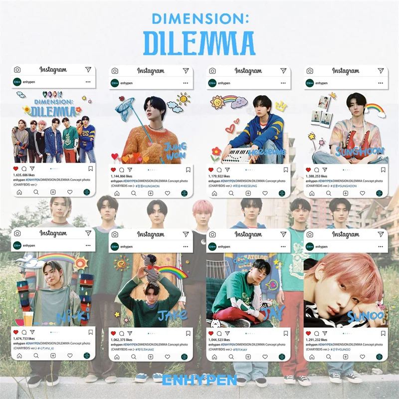 8Pcs/Set Kpop ENHYPEN New Album DIMENSION : DILEMMA Pass Through Lomo Card Photo Print Cards Poster Picture Fans Wholesale
8Pcs/Set Kpop ENHYPEN New Album DIMENSION : DILEMMA Pass Through Lomo Card Photo Print Cards Poster Picture Fans Wholesale