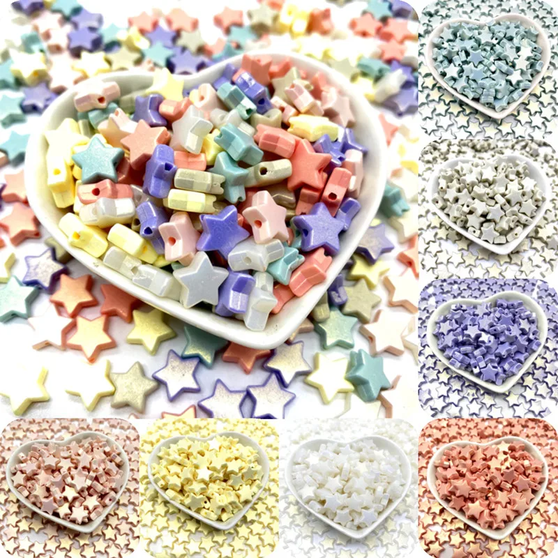 50pcs/Lot 10mm Matte Faceted Five-Pointed Star Shape Acrylic Beads Loose Spacer Beads For Jewelry Making DIY Necklace Bracelet
50pcs/Lot 10mm Matte Faceted Five-Pointed Star Shape Acrylic Beads Loose Spacer Beads For Jewelry Making DIY Necklace Bracelet
