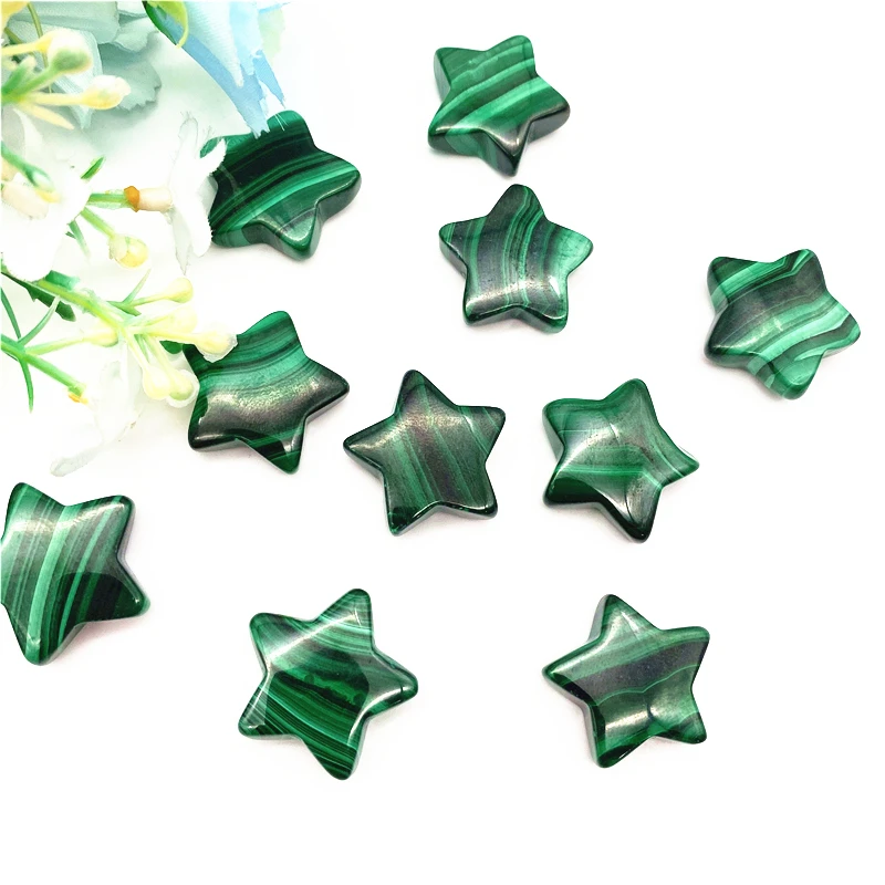 Drop shipping 1pc Natural Green Malachite Star Shaped Crystal Carved Figurine Gift Fashion Jewelry Natural Stones and crystals 
Drop shipping 1pc Natural Green Malachite Star Shaped Crystal Carved Figurine Gift Fashion Jewelry Natural Stones and crystals