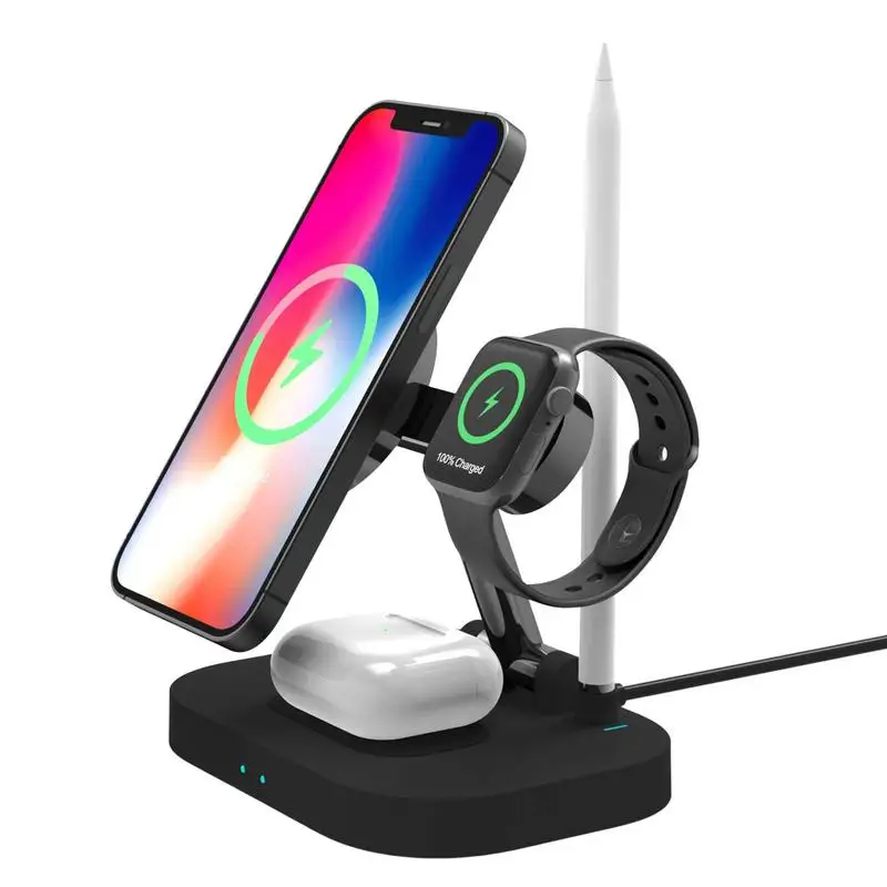 Беспроводное зарядное устройство Qi 4 в 1 для Iphone, зарядная док-станция для часов, зарядное устройство для карандашей airpods, Тип C, складная подс...
Беспроводное зарядное устройство Qi 4 в 1 для Iphone, зарядная док-станция для часов, зарядное устройство для карандашей airpods, Тип C, складная подс...
