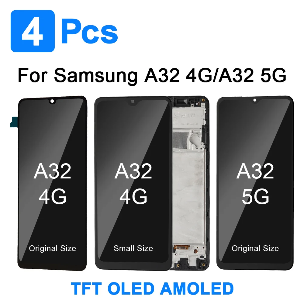 4 шт. оригинальный Super AMOLED для Samsung Galaxy A32 4G OLED A325 ЖК-дисплей сенсорный экран для A32 5G Pantalla запасные части
4 шт. оригинальный Super AMOLED для Samsung Galaxy A32 4G OLED A325 ЖК-дисплей сенсорный экран для A32 5G Pantalla запасные части