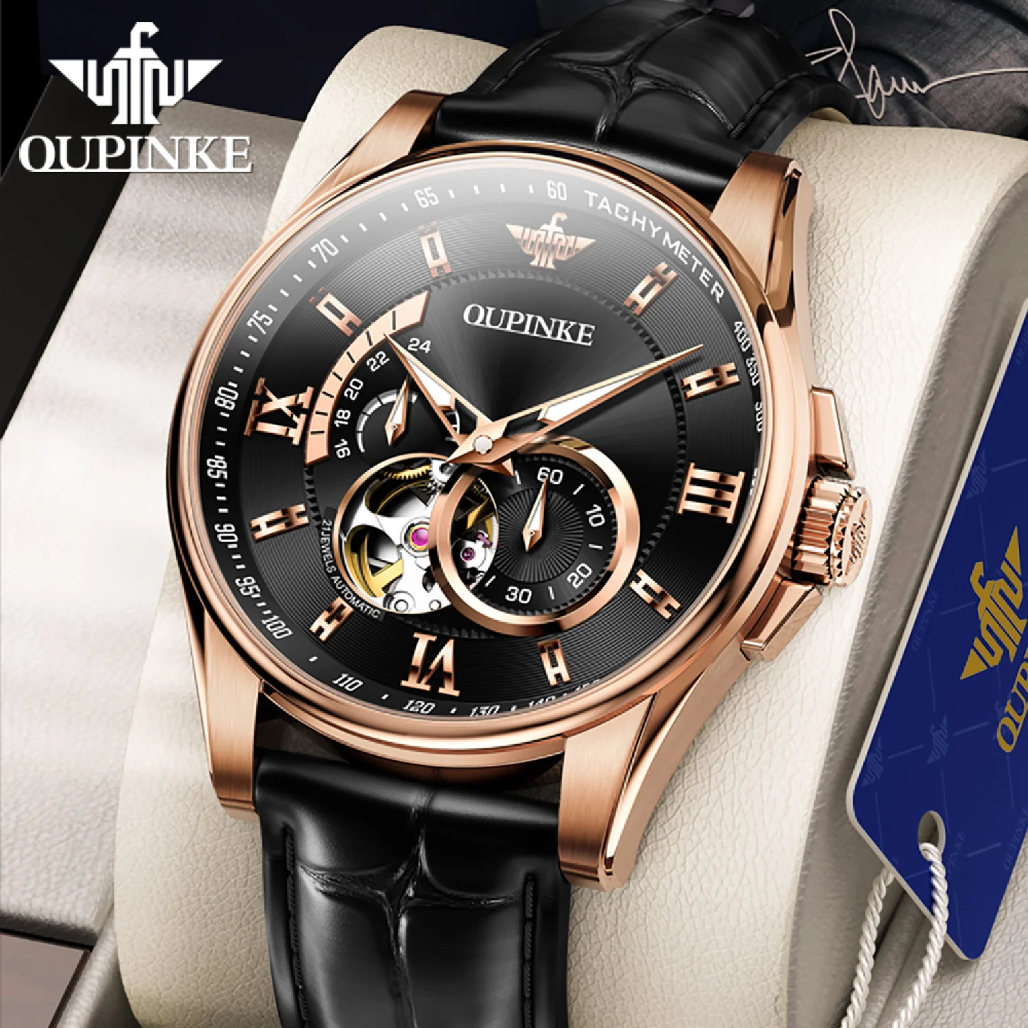 OUPINKE Original Men's Luxury Automatic Watch Mechanical Self-Winding Watches Synthetic Sapphire Mirror Waterproof Wristwatches
OUPINKE Original Men's Luxury Automatic Watch Mechanical Self-Winding Watches Synthetic Sapphire Mirror Waterproof Wristwatches