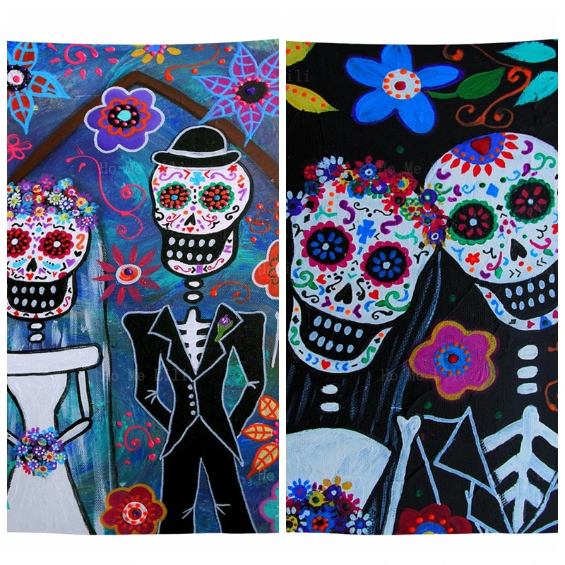 Mexican Day Of The Dead Sugar Skulls Floral Wedding Posters Tapestry By Ho Me Lili For Bedroom Living Room Dorm Decor
Mexican Day Of The Dead Sugar Skulls Floral Wedding Posters Tapestry By Ho Me Lili For Bedroom Living Room Dorm Decor
