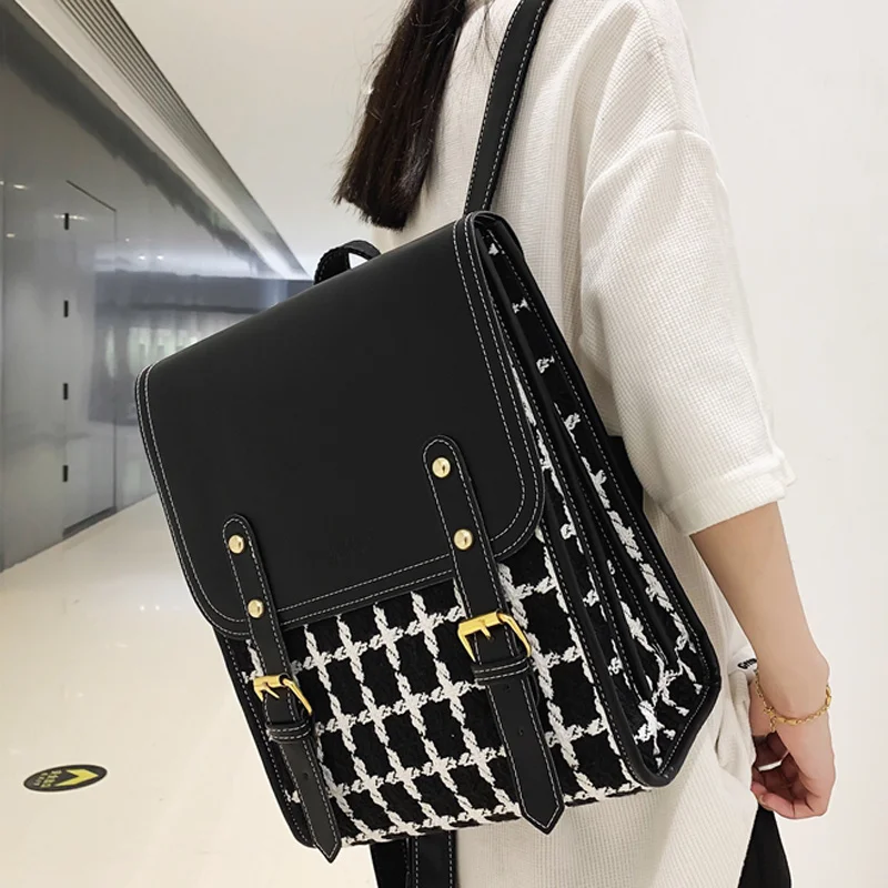 Fashion Plaid Backpack Luxury Designer School Bag for Teenager Girls High Quality Female Rucksack New Large Capacity Mochilas
Fashion Plaid Backpack Luxury Designer School Bag for Teenager Girls High Quality Female Rucksack New Large Capacity Mochilas