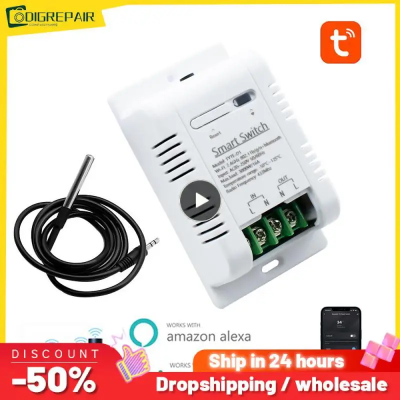 1~8PCS /Tuya WiFi Smart Temperature Switch 16A 3000W with Energy Consumption Monitoring Thermostat For Alexa Google Home
1~8PCS /Tuya WiFi Smart Temperature Switch 16A 3000W with Energy Consumption Monitoring Thermostat For Alexa Google Home