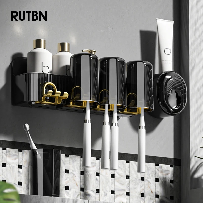 Многофункциональный настенный органайзер RUTBN для ванной комнаты, автоматический выдавливатель для зубной пасты, наборы аксессуаров для ва... 
Многофункциональный настенный органайзер RUTBN для ванной комнаты, автоматический выдавливатель для зубной пасты, наборы аксессуаров для ва...
