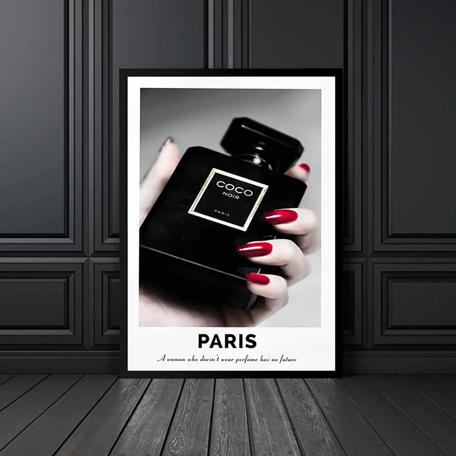 PARIS Fashion Noir Perfume Bottle Canvas Art Painting Lady Scent Posters and Prints On The Wall Art Home Room Girl Bedroom Decor
PARIS Fashion Noir Perfume Bottle Canvas Art Painting Lady Scent Posters and Prints On The Wall Art Home Room Girl Bedroom Decor