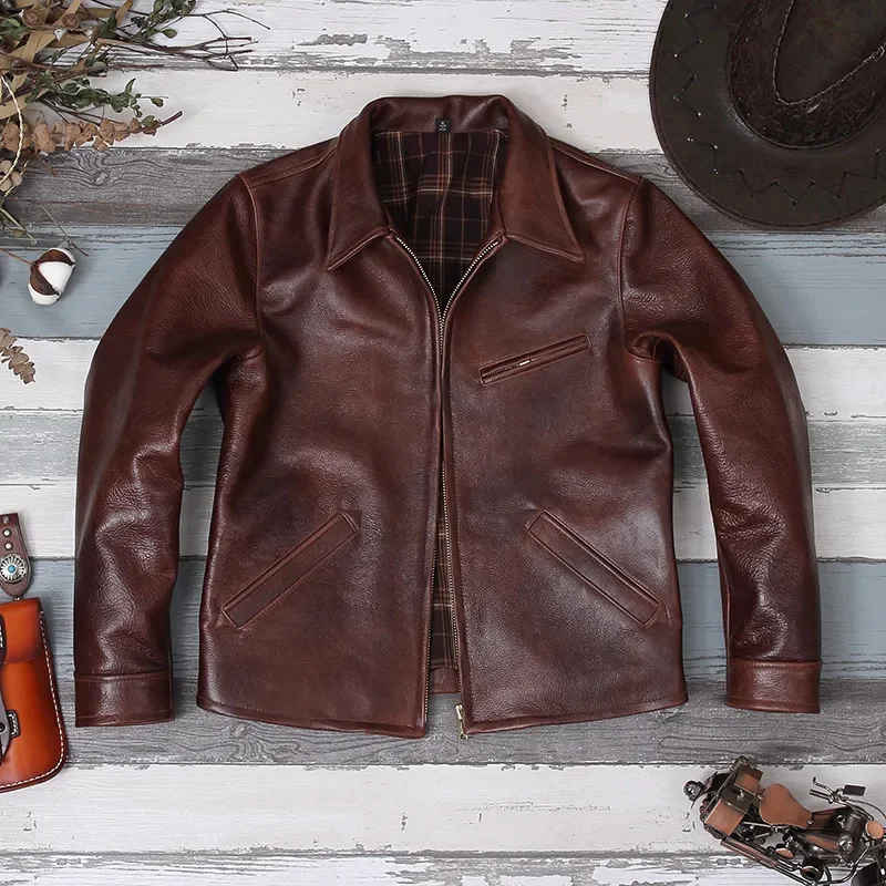 YR!Free shipping.Luxury Italian bull oil jacket.Brand quality Classic Rider real leather coat.Vintage thick Brown
YR!Free shipping.Luxury Italian bull oil jacket.Brand quality Classic Rider real leather coat.Vintage thick Brown