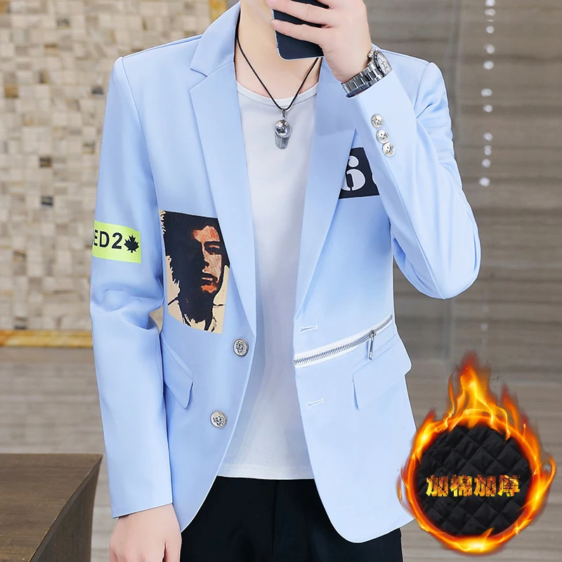 New Boutique Men's Suit Plus Velvet Fashion Business Italian Style Casual Slim Dress British Style Wedding Work Dress Blazer
New Boutique Men's Suit Plus Velvet Fashion Business Italian Style Casual Slim Dress British Style Wedding Work Dress Blazer