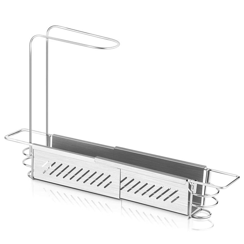 Telescopic Sink Storage Rack Holder, Kitchen Rack Sink Organizer, Sink Storage Rack, Expandable Sink Basket Drying
Telescopic Sink Storage Rack Holder, Kitchen Rack Sink Organizer, Sink Storage Rack, Expandable Sink Basket Drying