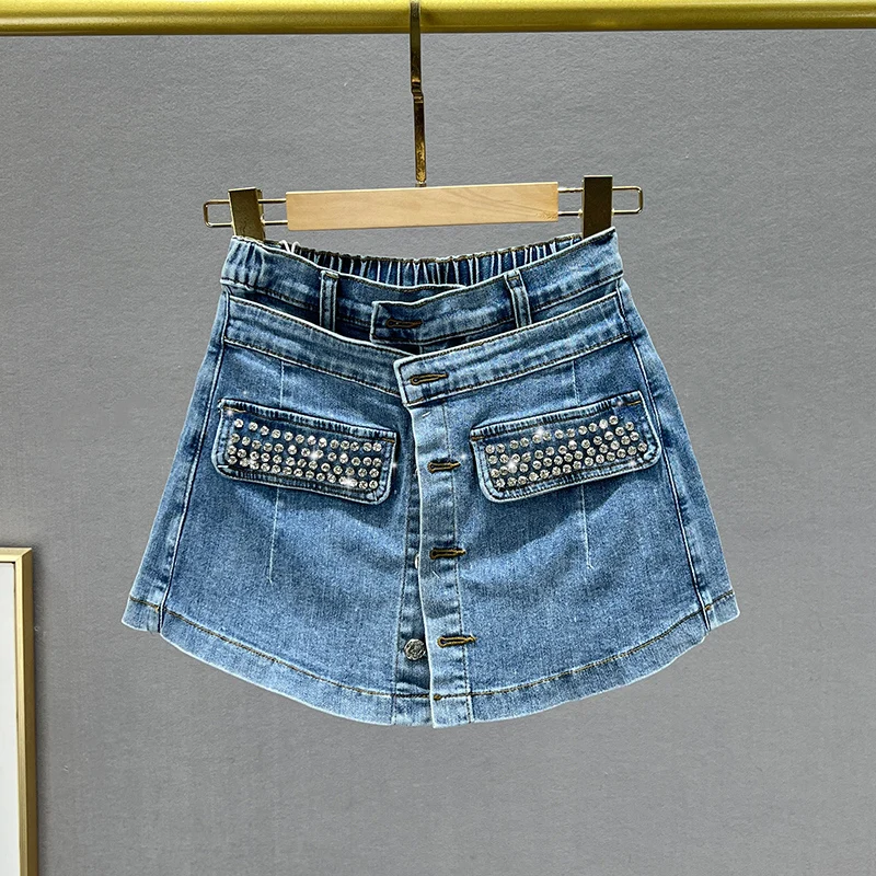 Denim Shorts Women's Culotte 2022 Summer New Stretchy High Waist Diamond-Embedded Wide-Leg Hot Pants Female Short Jean Shorts
Denim Shorts Women's Culotte 2022 Summer New Stretchy High Waist Diamond-Embedded Wide-Leg Hot Pants Female Short Jean Shorts
