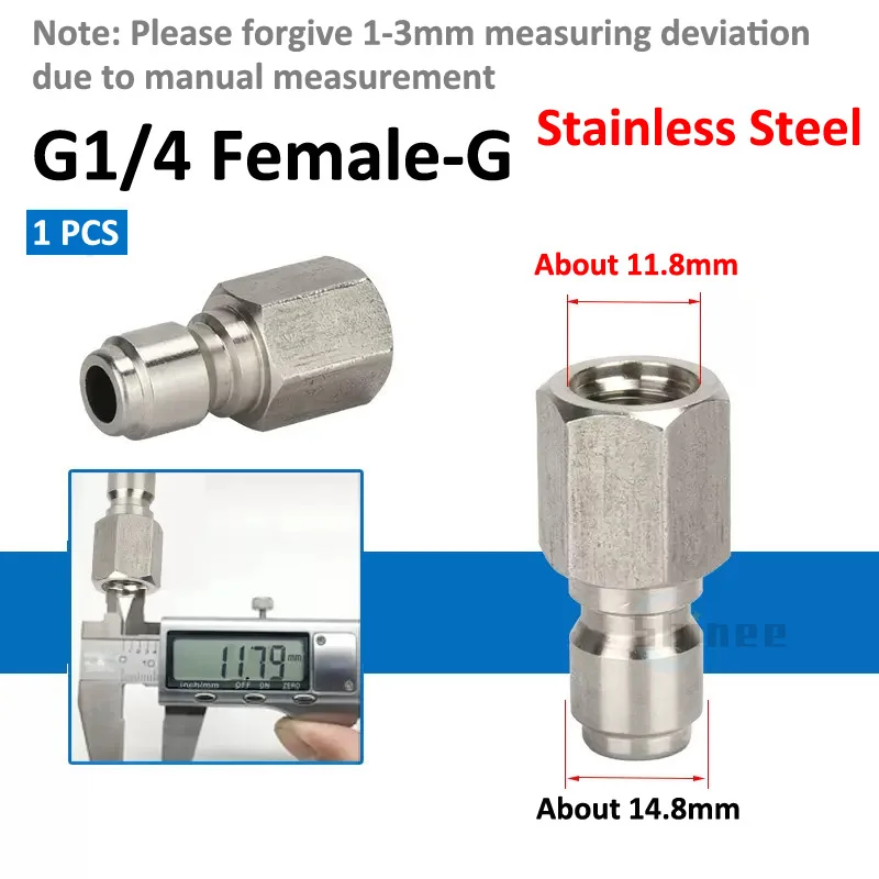 Быстроразъемный адаптер для мойки высокого давления 1/4", 3/8", 1/2" 
Быстроразъемный адаптер для мойки высокого давления 1/4", 3/8", 1/2"