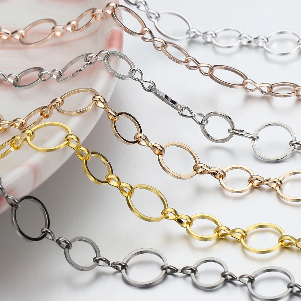 1 Meter 8mm 10mm Circle Link Chain Silver Gold Plated o-shaped Loop Chain for Jewelry Making DIY Necklace Bracelet Chain Accesso
1 Meter 8mm 10mm Circle Link Chain Silver Gold Plated o-shaped Loop Chain for Jewelry Making DIY Necklace Bracelet Chain Accesso