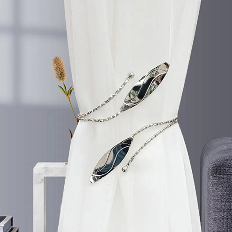 1pc Gold Silver Curtain Tiebacks Plush Leaf Shape Metal Hanging Belts Ropes Curtain Holdback Curtain Rods Accessoires Home Decor
1pc Gold Silver Curtain Tiebacks Plush Leaf Shape Metal Hanging Belts Ropes Curtain Holdback Curtain Rods Accessoires Home Decor