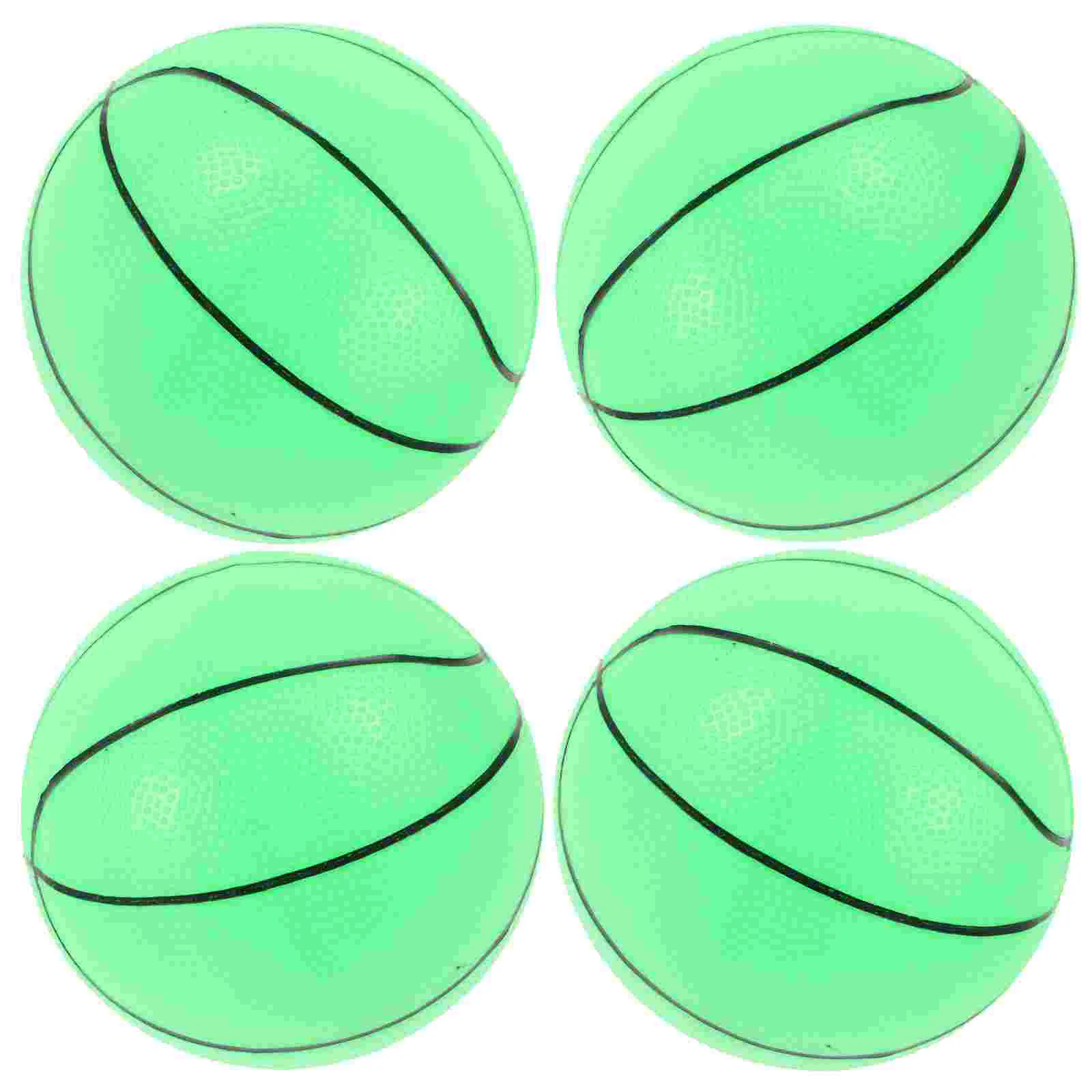 

1 комплект пластиковых светящихся в темноте баскетбольных мячей, детский тренировочный баскетбольный мяч с насосом