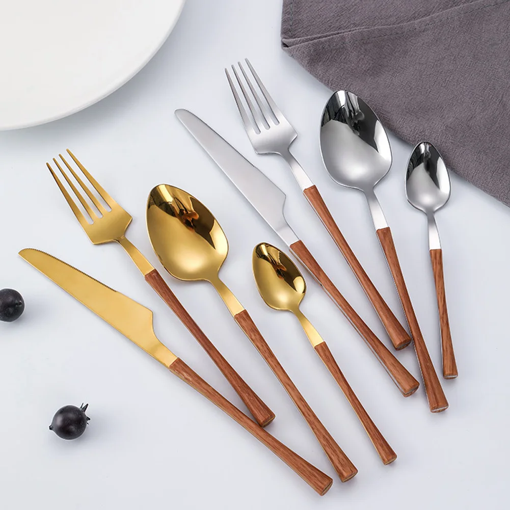 Stainless Steel Cutlery 4 Piece Outdoor Travel Convenient Cutlery Set Portable Gold Knife Fork Spoon Portable Cutlery Sets
Stainless Steel Cutlery 4 Piece Outdoor Travel Convenient Cutlery Set Portable Gold Knife Fork Spoon Portable Cutlery Sets