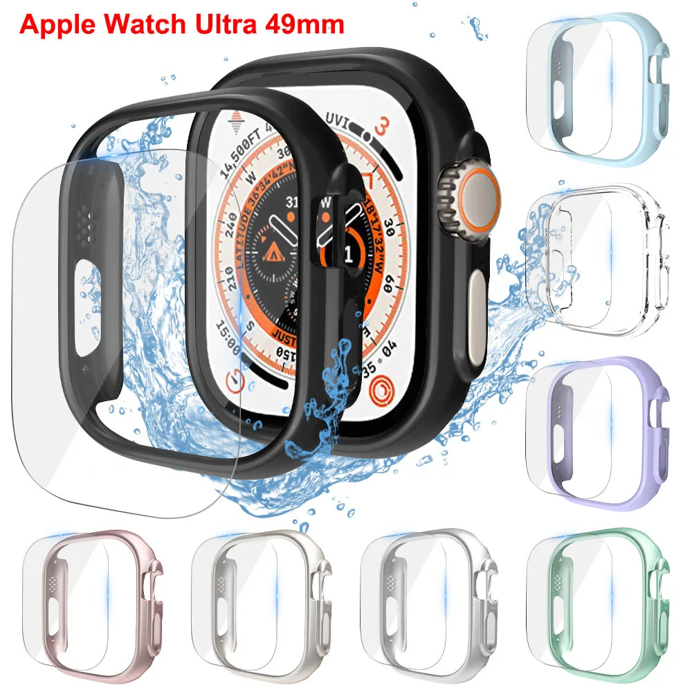 Glass+Cover For Apple Watch case Ultra 49mm iWatch Accessorie Screen Protector case Hard PC Bumper for Apple watch 8 pro/ultra
Glass+Cover For Apple Watch case Ultra 49mm iWatch Accessorie Screen Protector case Hard PC Bumper for Apple watch 8 pro/ultra