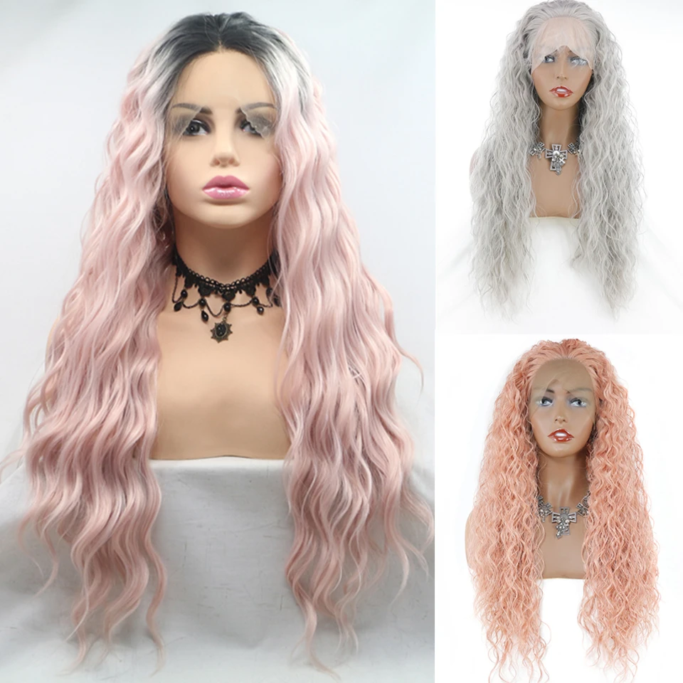 Zesen Loose Curly Ombre Pink Heat Resistant Fiber Silver Grey Synthetic 13×4Lace Front Wig Replacement Wig With Baby Hair
Zesen Loose Curly Ombre Pink Heat Resistant Fiber Silver Grey Synthetic 13×4Lace Front Wig Replacement Wig With Baby Hair