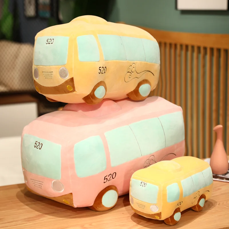 25-60CM Kawaii Bus Car Model Plush Toys Colorful Car Dolls Stuffed Soft Plush Pillow Creative Birthday Gift for Boys Children
25-60CM Kawaii Bus Car Model Plush Toys Colorful Car Dolls Stuffed Soft Plush Pillow Creative Birthday Gift for Boys Children