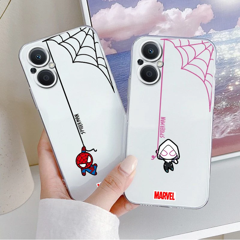 Cute Marvel Spider Man Phone Case For OPPO Find X2 X3 X5 Pro Lite Neo 5G Reno 2 4 5 6 7 Lite Z Pro SE Transparent Funda Cover
Cute Marvel Spider Man Phone Case For OPPO Find X2 X3 X5 Pro Lite Neo 5G Reno 2 4 5 6 7 Lite Z Pro SE Transparent Funda Cover