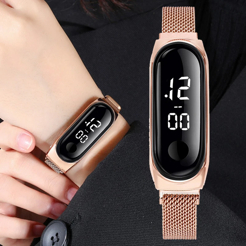Women Digital LED Dial Watch Luxury Ladies Bracelet Magnetic Buckle Clasp Quartz Watches Relogio Feminino For Gift Clock
Women Digital LED Dial Watch Luxury Ladies Bracelet Magnetic Buckle Clasp Quartz Watches Relogio Feminino For Gift Clock