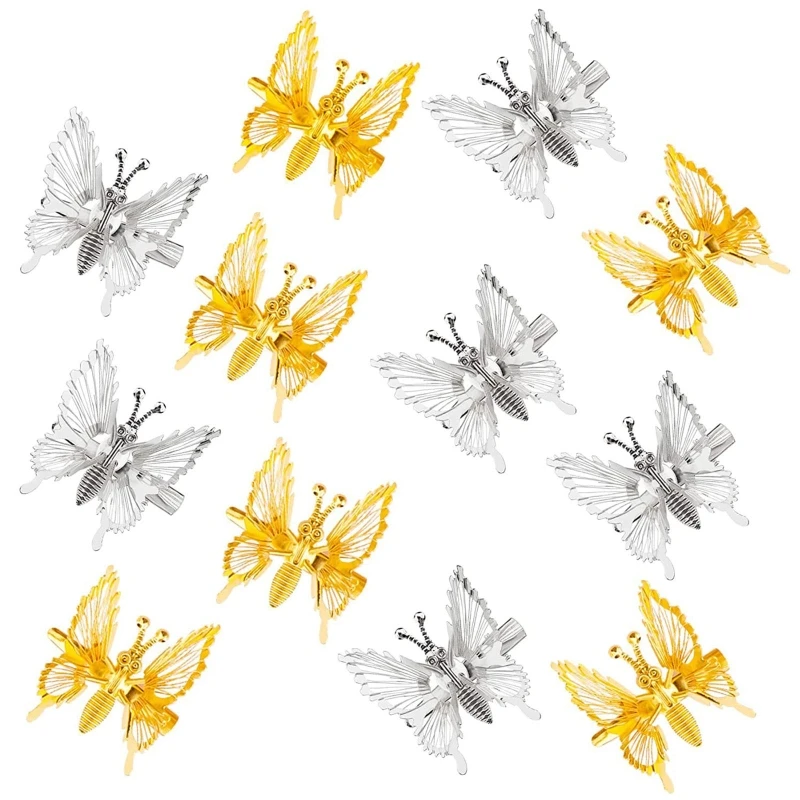 Зажимы для волос в виде бабочек, металлические зажимы для волос в форме бабочки, полые женские заколки для волос
Зажимы для волос в виде бабочек, металлические зажимы для волос в форме бабочки, полые женские заколки для волос