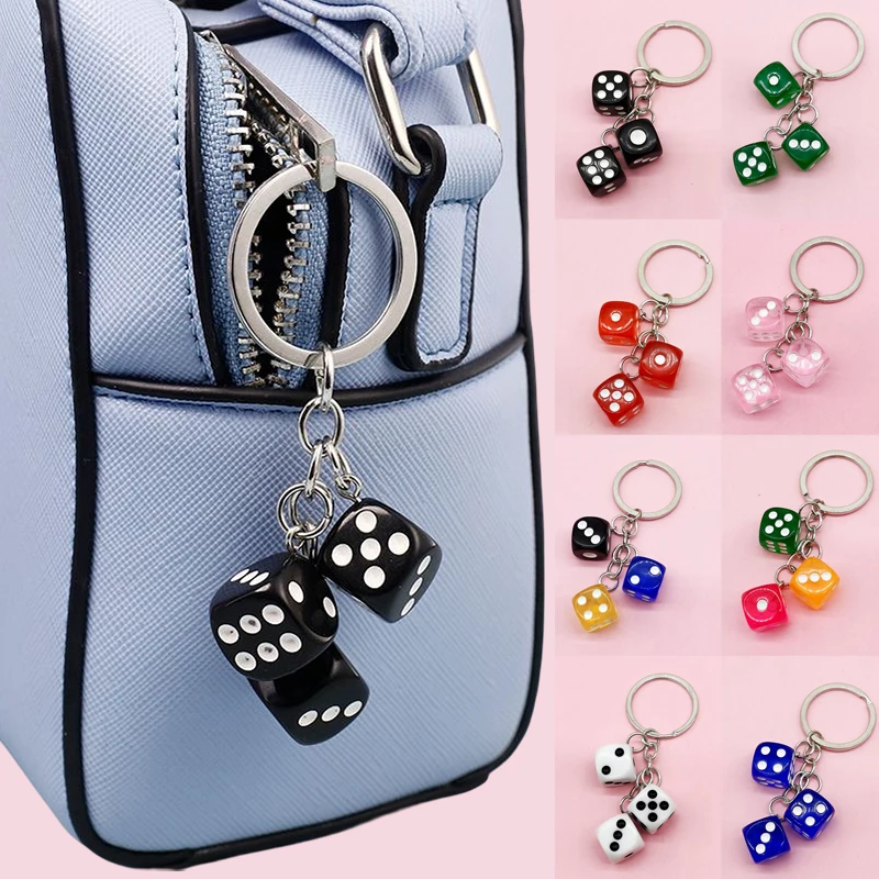 Funny Dice Keychain Creative 3D Colorful Resin Dice Pendant Handbag Key Chain Car Keyring Charm Men Purse Decor Jewelry Gift 
Funny Dice Keychain Creative 3D Colorful Resin Dice Pendant Handbag Key Chain Car Keyring Charm Men Purse Decor Jewelry Gift