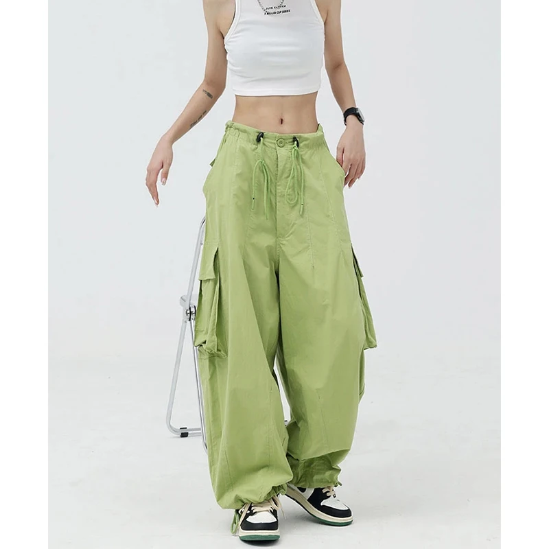 2022 Autumn Y2K Cargo Pants Women's Green Baggy Pants Streetwear High Waist Trousers Vintage Casual Loose Sweatpants Harajuku
2022 Autumn Y2K Cargo Pants Women's Green Baggy Pants Streetwear High Waist Trousers Vintage Casual Loose Sweatpants Harajuku