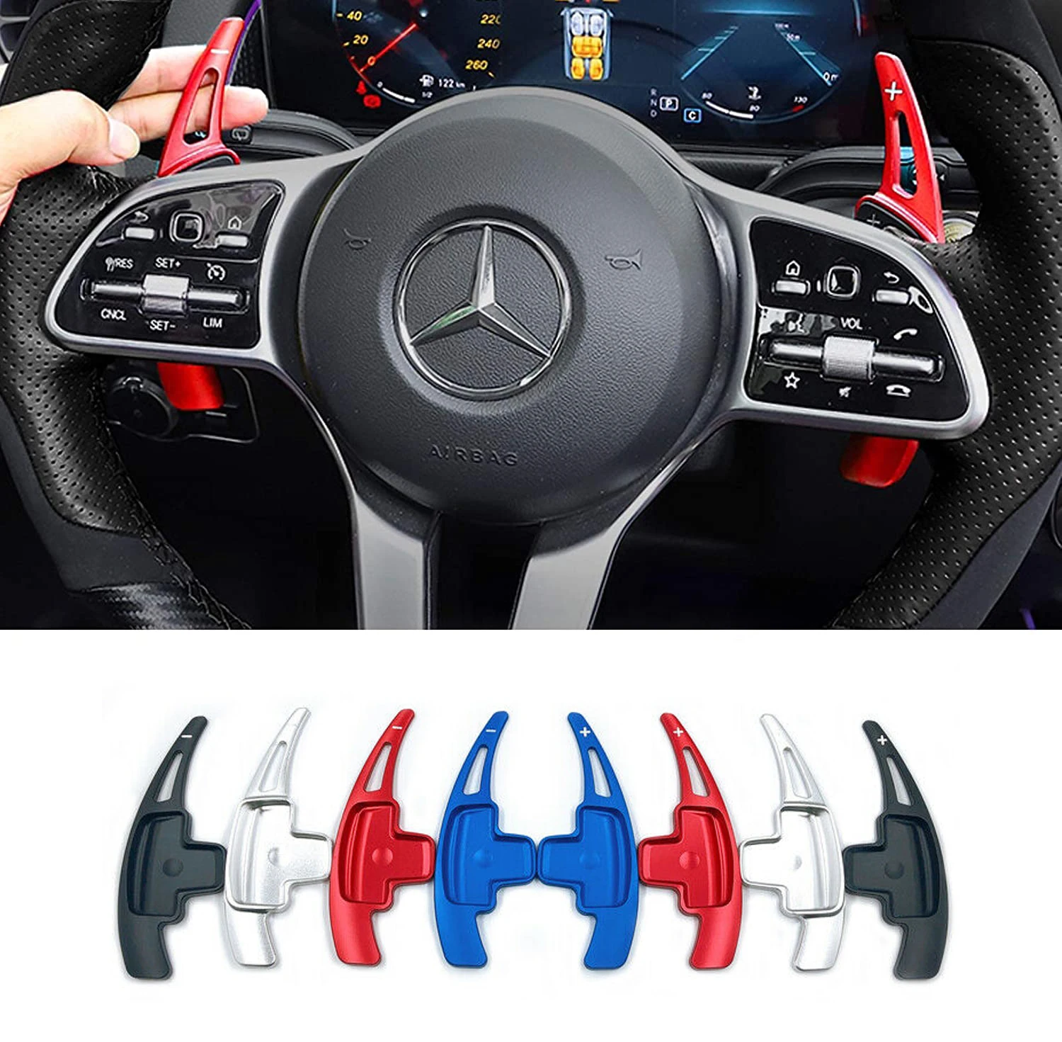 1 Pair Car Steering Wheel Shift Paddle Shifter Extension For Benz A B C E GLE Class W176 W205 W212 W222 W246 C117 W218 X156
1 Pair Car Steering Wheel Shift Paddle Shifter Extension For Benz A B C E GLE Class W176 W205 W212 W222 W246 C117 W218 X156