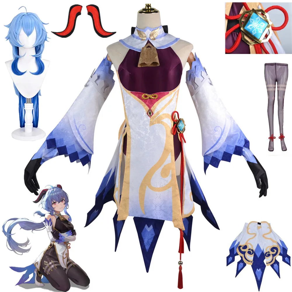 Костюм для косплея Game Genshin Impact Ganyu, комбинезон со стандартным аниме Gan Yu, одежда для Хэллоуина, полный комплект
Костюм для косплея Game Genshin Impact Ganyu, комбинезон со стандартным аниме Gan Yu, одежда для Хэллоуина, полный комплект