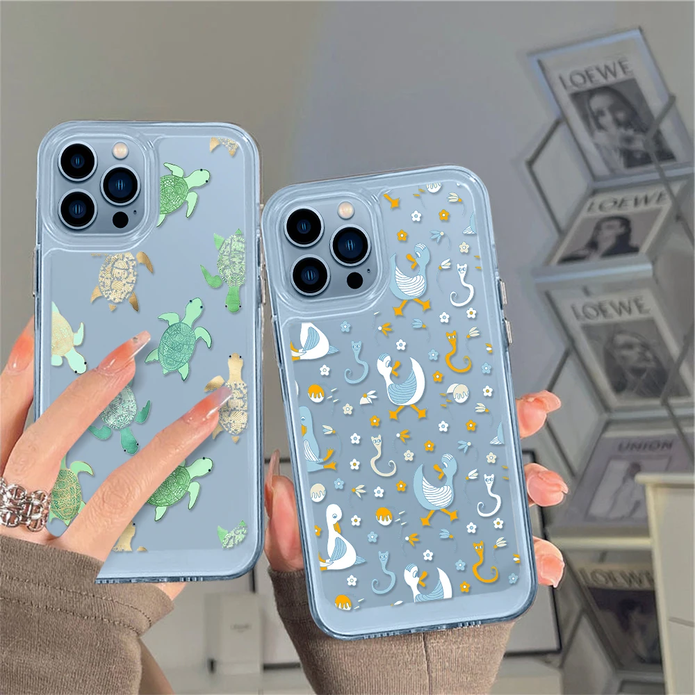 Cute Duck Clear Phone Case for iPhone 14 13 12 11 Pro Max Mini XS XR X Transparent Back Cover for iPhone14promax Cartoon Fundas
Cute Duck Clear Phone Case for iPhone 14 13 12 11 Pro Max Mini XS XR X Transparent Back Cover for iPhone14promax Cartoon Fundas