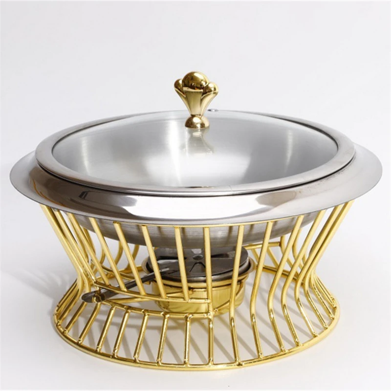 Set Mini Hotpot Holder Glass Lid Gold Silver Chafing Dish Buffet Pan Food Tray Warmer lcohol pot dry pot Stainless Steel Hot pot
Set Mini Hotpot Holder Glass Lid Gold Silver Chafing Dish Buffet Pan Food Tray Warmer lcohol pot dry pot Stainless Steel Hot pot
