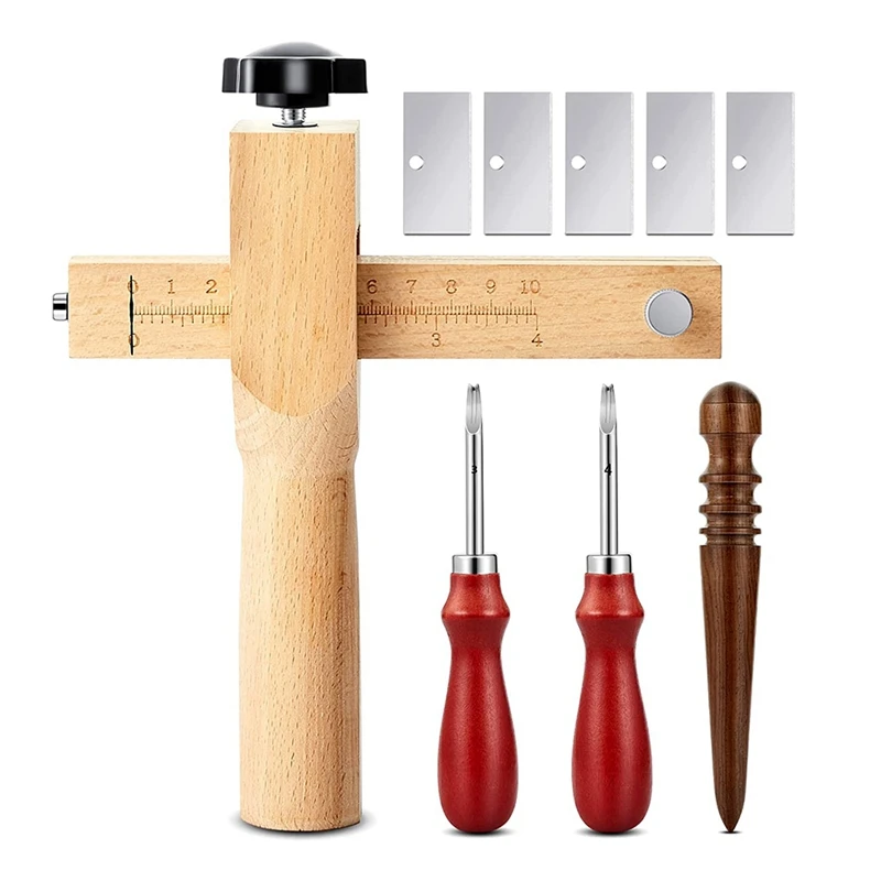 4Pieces Leather Strap Cutter Adjustable Leather Strip Cutter Strap Cutter Sets With Polished Tools For DIY Craft Cutting
4Pieces Leather Strap Cutter Adjustable Leather Strip Cutter Strap Cutter Sets With Polished Tools For DIY Craft Cutting