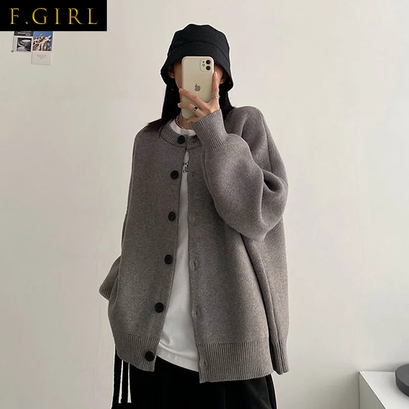 Cardigan Women Sweater Japanese Style Harajuku Loose Simple Cool Girls Spring Autumn Solid Color Single Breasted Clothing Retro
Cardigan Women Sweater Japanese Style Harajuku Loose Simple Cool Girls Spring Autumn Solid Color Single Breasted Clothing Retro