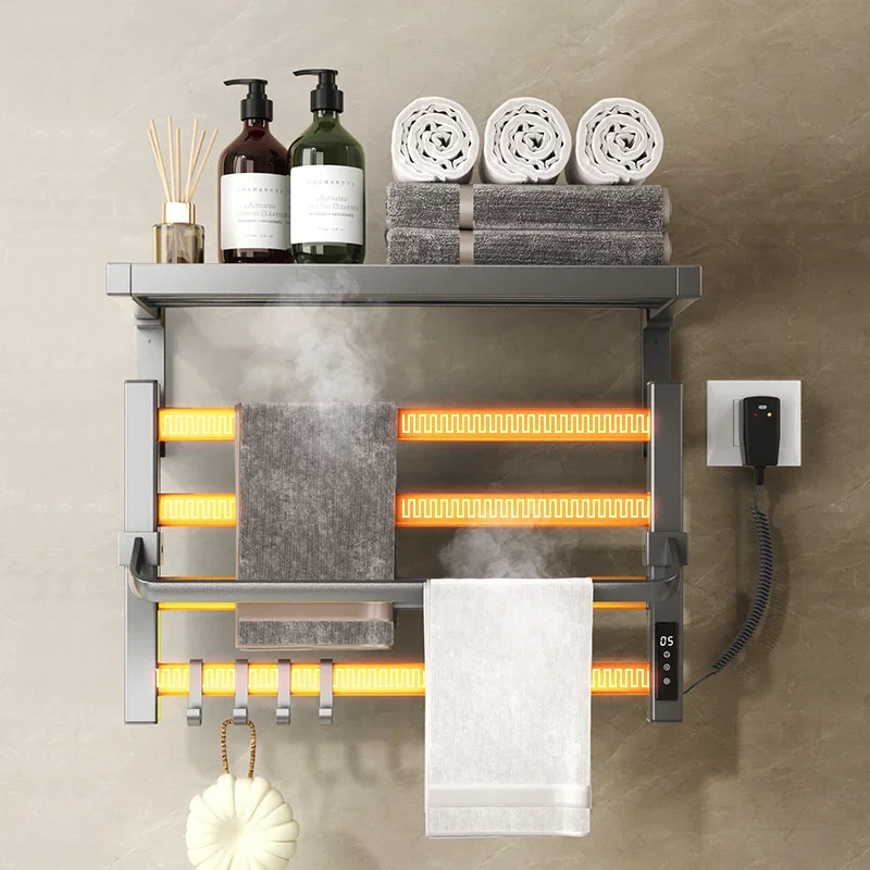 For Bathroom Tweels Household Smart Electric Tweel Dryer Toilet Perforated Carbon Fiber Tweel Shelf Heating And Drying
For Bathroom Tweels Household Smart Electric Tweel Dryer Toilet Perforated Carbon Fiber Tweel Shelf Heating And Drying
