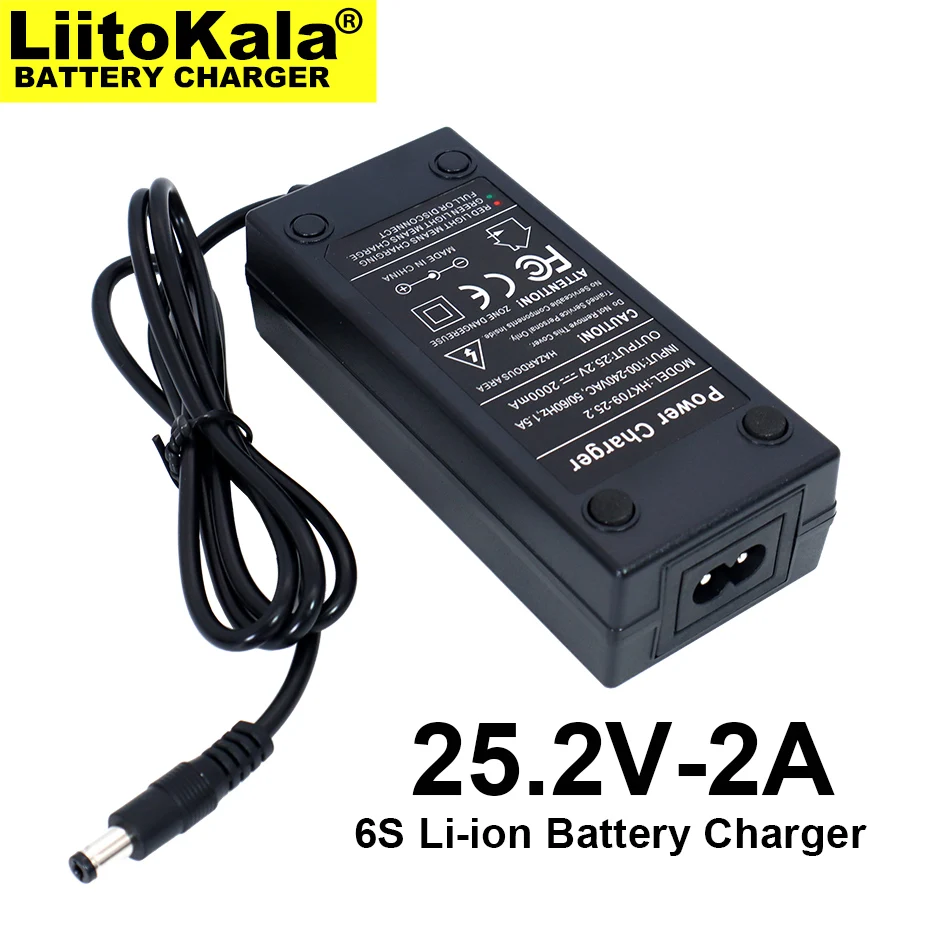 1-10PCS Liitokala 25.2V 2A 6series 18650 4.2V*6S Lithium Battery Charger 25.2V Constant Current Charger 2A Current DC 5.5*2.1MM
1-10PCS Liitokala 25.2V 2A 6series 18650 4.2V*6S Lithium Battery Charger 25.2V Constant Current Charger 2A Current DC 5.5*2.1MM