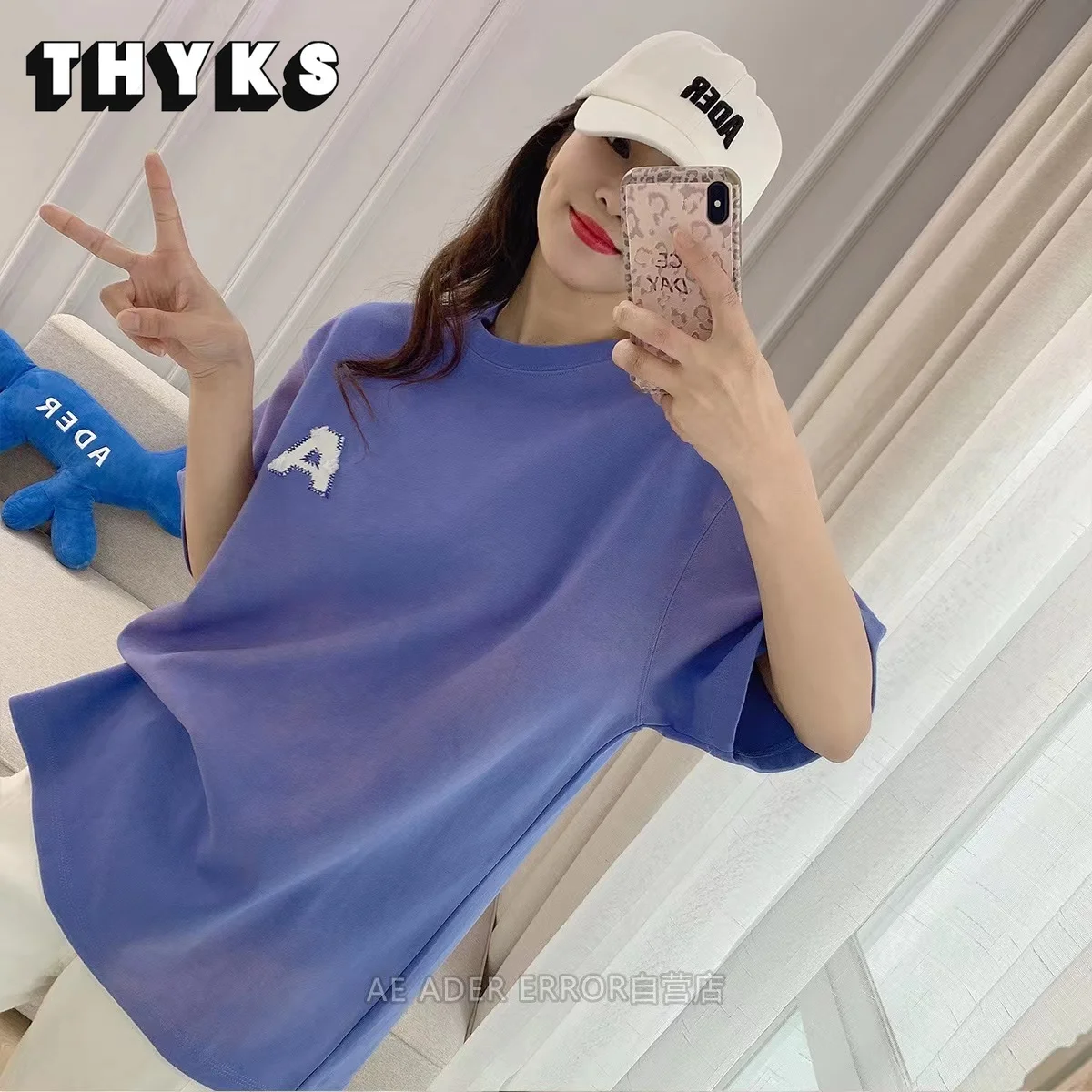 ADER ERROR Loose 100% Cotton Heavy Industry Washed Tie-dye Short-sleeved A Letter Embroidery Men and Women Couple Summer T-shirt
ADER ERROR Loose 100% Cotton Heavy Industry Washed Tie-dye Short-sleeved A Letter Embroidery Men and Women Couple Summer T-shirt