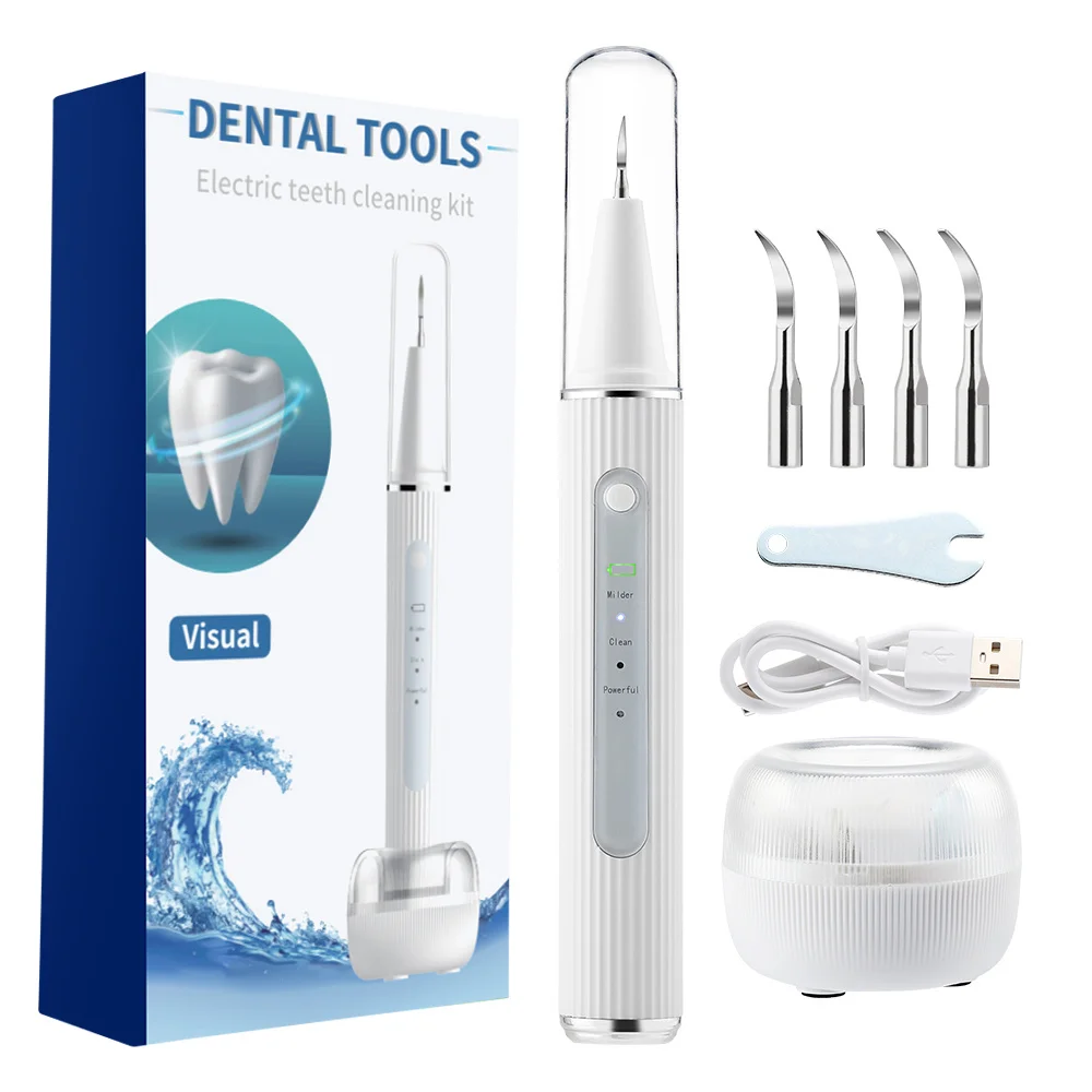 Ultrasonic Scaler Dental Tooth Cleaner with Camera Electric Calculus Plaque Tartar Teeth Cleaning Visual Dental Stone Removal
Ultrasonic Scaler Dental Tooth Cleaner with Camera Electric Calculus Plaque Tartar Teeth Cleaning Visual Dental Stone Removal