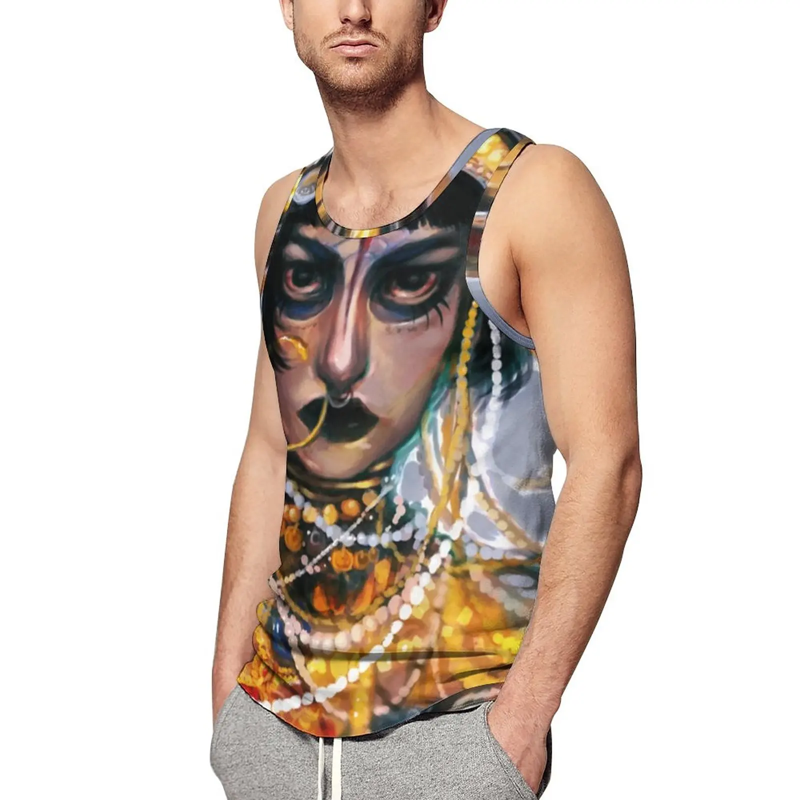 Jibaro Oil Painting Beach Tank Top Love Death Robots Gym Tops Man's Graphic Cool Sleeveless Shirts Big Size 4XL 5XL
Jibaro Oil Painting Beach Tank Top Love Death Robots Gym Tops Man's Graphic Cool Sleeveless Shirts Big Size 4XL 5XL