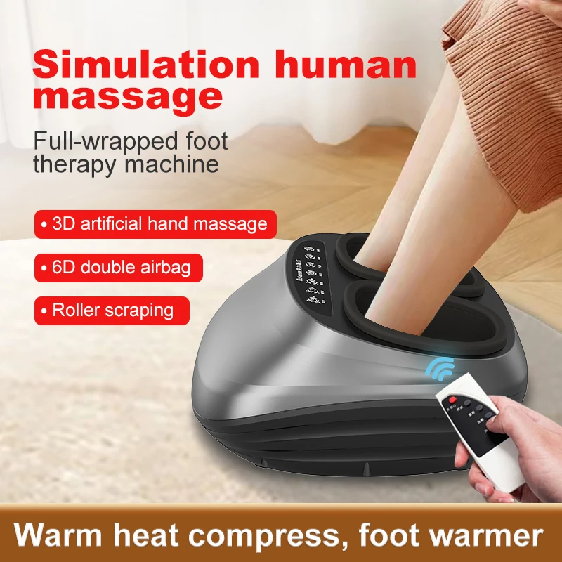 

Electric Foot Massager Heating Therapy Shiatsu Deep Kneading Roller Air Bag Massage Machine Relief Chronic Pain Muscle Tension